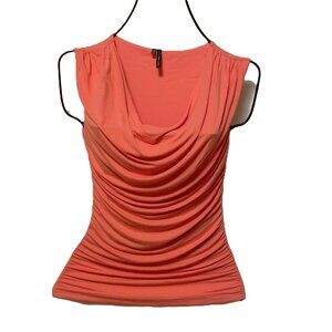 Women's Maurices Lined Blouse Coral Color Size XS
